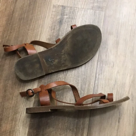 Steve Madden brown leather sandals 7.5 - Picture 4 of 4